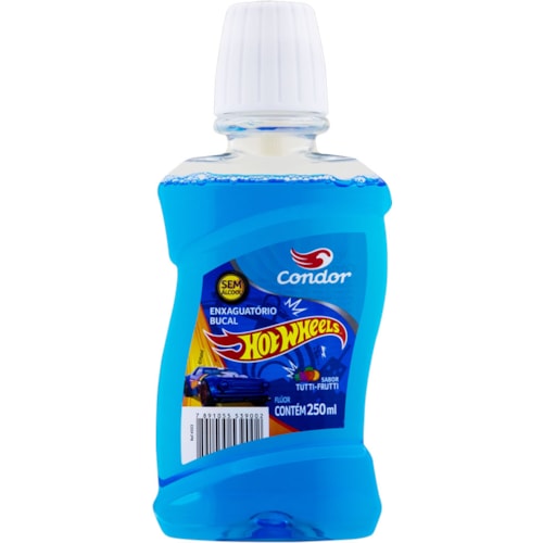 Enxaguante Bucal Condor HotWheels Tutti Frutti 250ml