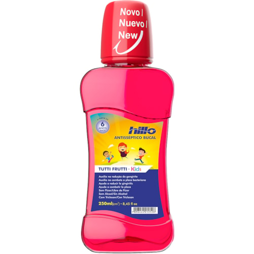 Enxaguante Bucal Hillo Tutti Frutti Kids 250ml