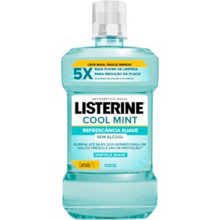 Enxaguante Bucal Listerine Cool Mint Refrescancia Suave 1L