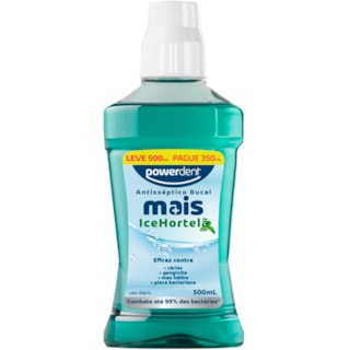 Enxaguante Bucal Powerdent Hortelã 500ml 350ml