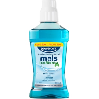 Enxaguante Bucal Powerdent Menta 500ml 350ml