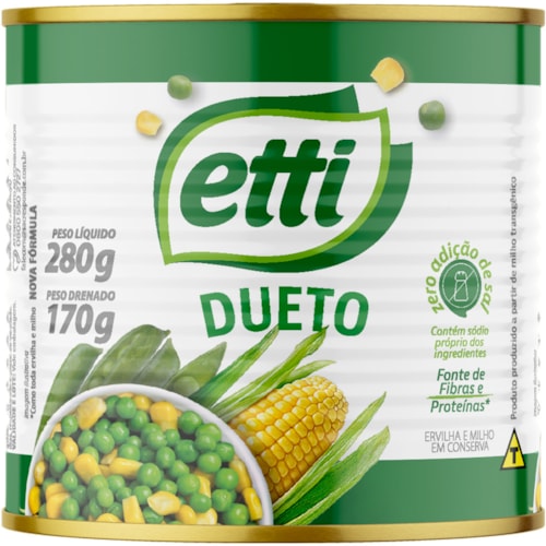 Ervilha e Milho Etti Lata 170g