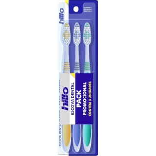 Escova de Dentes Hillo Pack Promo 3Un