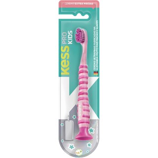 Escova de Dentes Infantil com Ventosa Kess Pro Kids 2067
