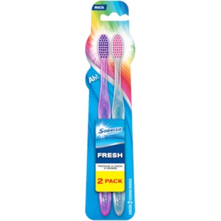 Escova Denbtal Sorriso Fresh Cerdas Macias 2Un