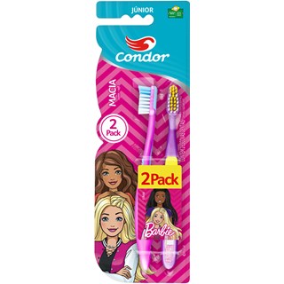 Escova Dental Condor Junior Barbie 2Un