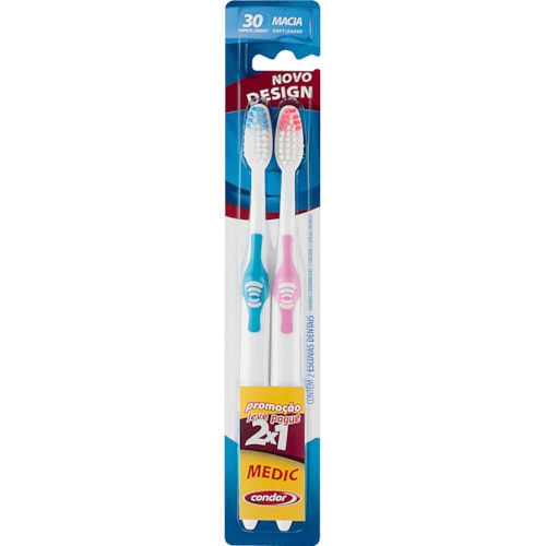 Escova Dental Condor Macia Medic 2Un