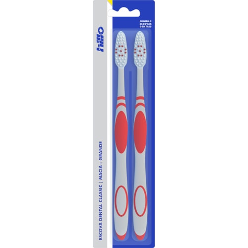 Escova Dental Hillo Classic Cerdas Macias 2Un
