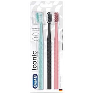 Escova Dental Oral-B Iconic Ultra Soft 3Un