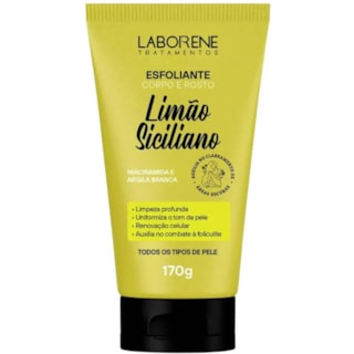 Esfoliante Corpo e Rosto Laborene Limão Siciliano 170g