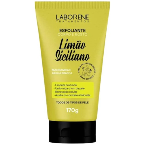 Esfoliante Corpo e Rosto Laborene Limão Siciliano 170g