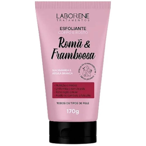 Esfoliante Corpo e Rosto Laborene Romã e Framboesa 170g