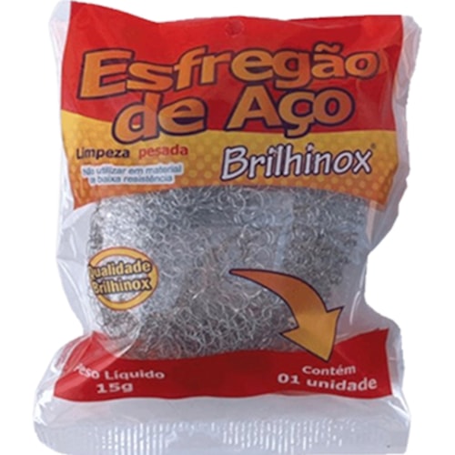 Esfregão de Aço Brilhinox 15g