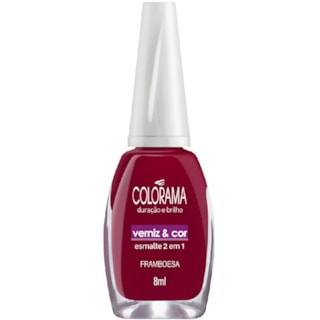 Esmalte Colorama Cremoso Verniz & Cor Framboesa 8ml