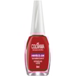 Esmalte Colorama Cremoso Verniz & Vermelho Ivete 8ml