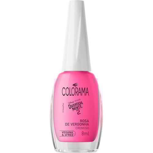 Esmalte Colorama Divertidamente 2 Rosa de Vergonha Cremoso 8ml