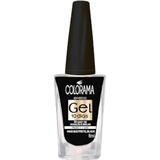 Esmalte Colorama Efeito Gel Mais que Preto Black 8ml
