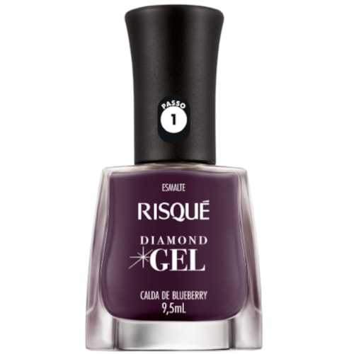 Esmalte Cremoso Risqué Diamond Gel Calda De Blueberry 9,5ml