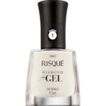 Esmalte Cremoso Risqué Diamond Gel Chá Branco 9,5ml