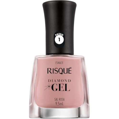 Esmalte Cremoso Risqué Diamond Gel Sal Rosa 9,5ml