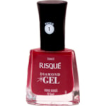 Esmalte Cremoso Risqué Diamond Gel Vinho Bordô 9,5ml