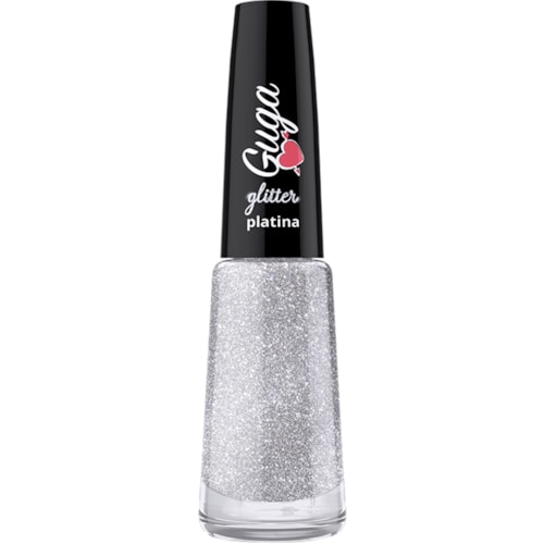 Esmalte Guga Glitter Platina 8ml