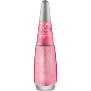 Esmalte Impala Viva, Ame & Brilhe Ninguém Me Segura Glitter 3D 7,5ml