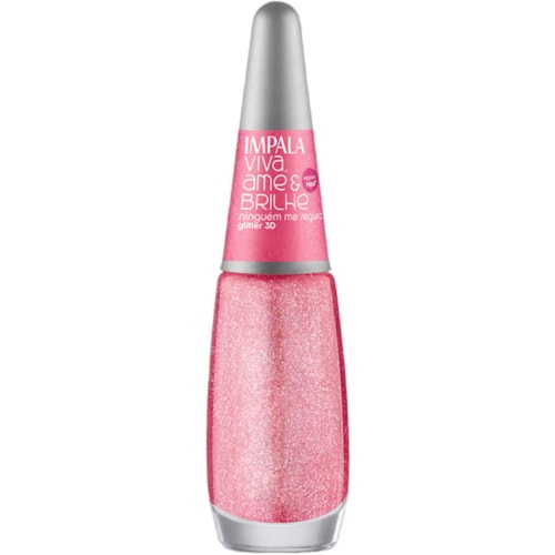 Esmalte Impala Viva, Ame & Brilhe Ninguém Me Segura Glitter 3D 7,5ml