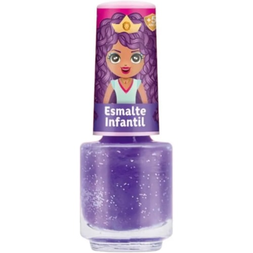 Esmalte Infantil Magia de Princesa Noite Estrelada Glitter 6,5ml