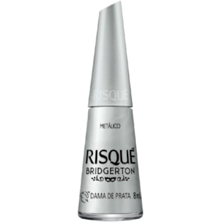 Esmalte Metálico Risqué Bridgerton Dama de Prata 8ml