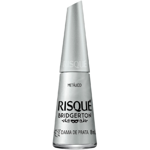 Esmalte Metálico Risqué Bridgerton Dama de Prata 8ml
