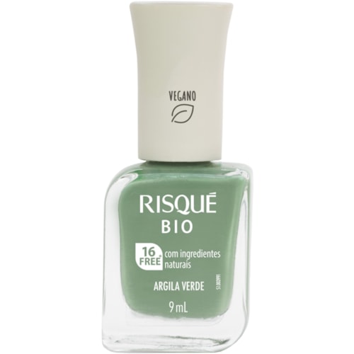 Esmalte Risqué Bio Argila Verde 8ml