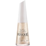 Esmalte Risqué Branco Cintilante Cristal 8ml