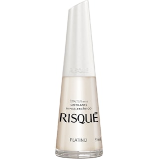 Esmalte Risqué Cintilante Platino 8ml