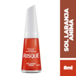 Esmalte Risqué Colorido Cremoso Sol Laranja Anima 8ml