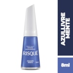 Esmalte Risqué Coloridos Cremoso Azulivre Mente 8ml