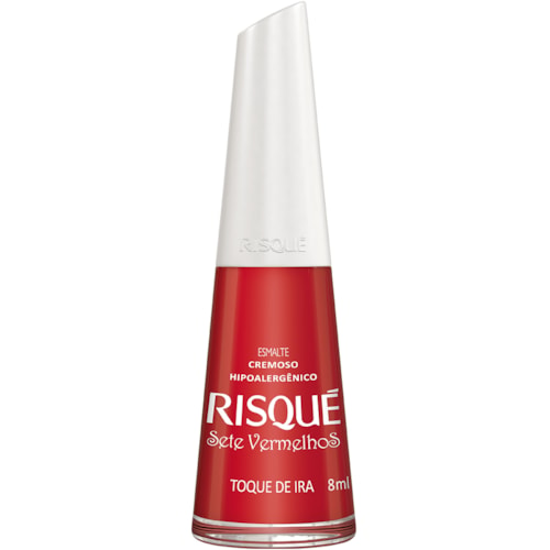 Esmalte Risqué Cremoso 7 Vermelhos Toque de Ira 8ml