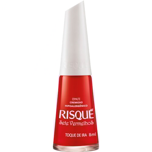 Esmalte Risqué Cremoso Sete Vermelhos Toque de Ira 8ml