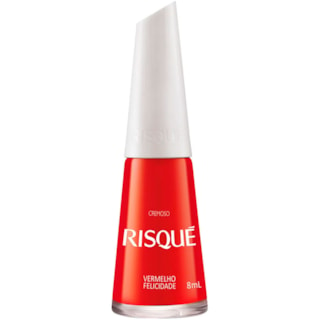 Esmalte Risqué Cremoso Vermelho Felicidade 8ml