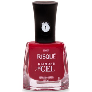 Esmalte Risqué Diamod Gel Vermelho Cereja 9,5ml