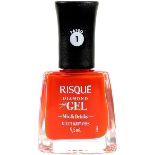 Esmalte Risqué Diamond Gel Bloody Mary Vibes 9,5ml
