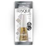 Esmalte Risqué Efeito Glitter Disco de Ouro 8ml