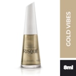 Esmalte Risqué Efeitos Metálicos Gold Vibes 8ml