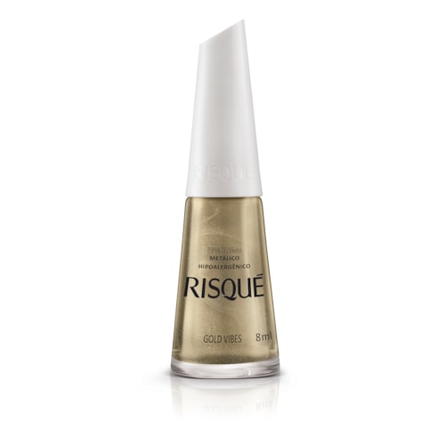 Esmalte Risqué Efeitos Metálicos Gold Vibes 8ml