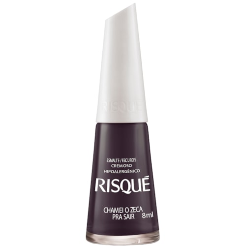 Esmalte Risqué Escuro Cremoso Chamei o Zeca pra Sair 8ml