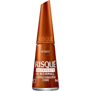 Esmalte Risqué Metálico Comigo Ninguém Cobre 8ml