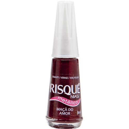 Esmalte Risqué Metálico Maçã do Amor 8ml