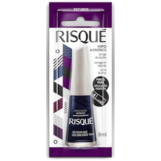 Esmalte Risqué Metálico Me Solta Que Vou Dar Show 8ml