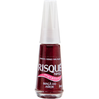 Esmalte Risqué Nu Metálico Maçã do Amor 8ml