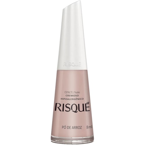 Esmalte Risqué Nude Cremoso Pó De Arroz 8ml